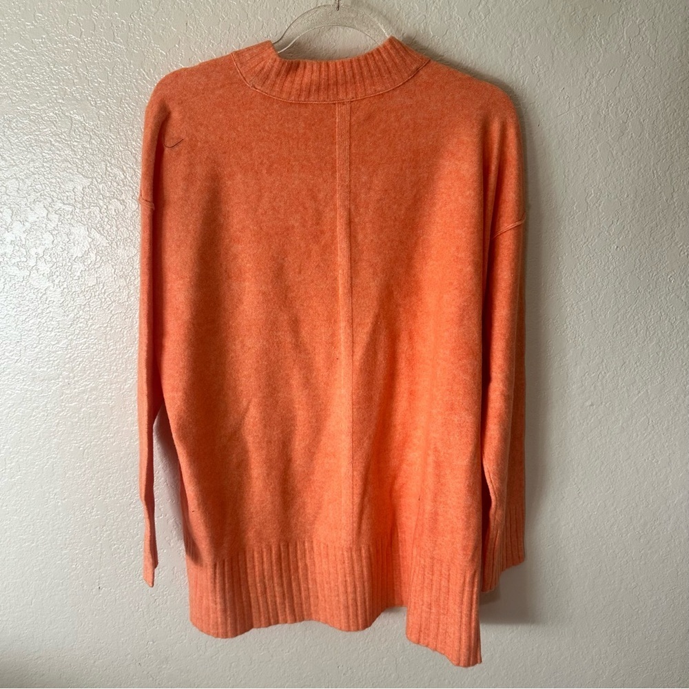 New Free People Phoebe High-Low Tunic Sweater Orange size S - Picture 7 of 7